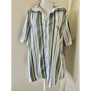 Disney's Haunted Mansion Short Sleeve Men's Button Down Shirt In Large / NWT